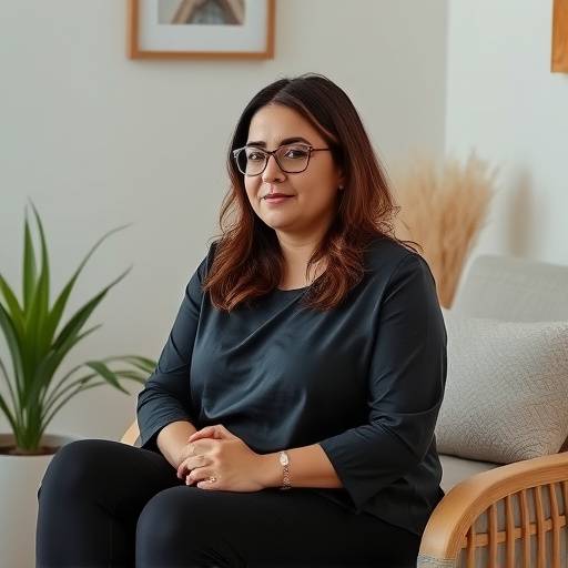 Clara Martinez, Licensed Therapist, in a consultation session