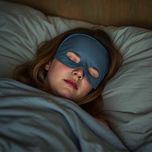 Emily Carter, Sleep Specialist, wearing a comfortable sleeping mask