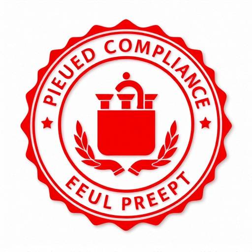Legal compliance seal indicating adherence to privacy regulations